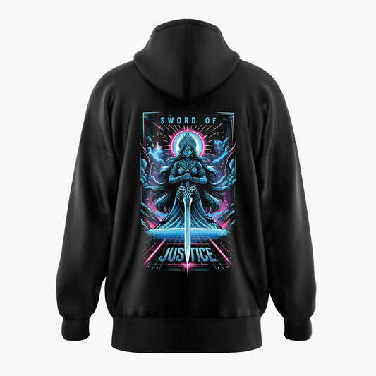 Sword of Justice Hindu Warrior Oversized Hoodie