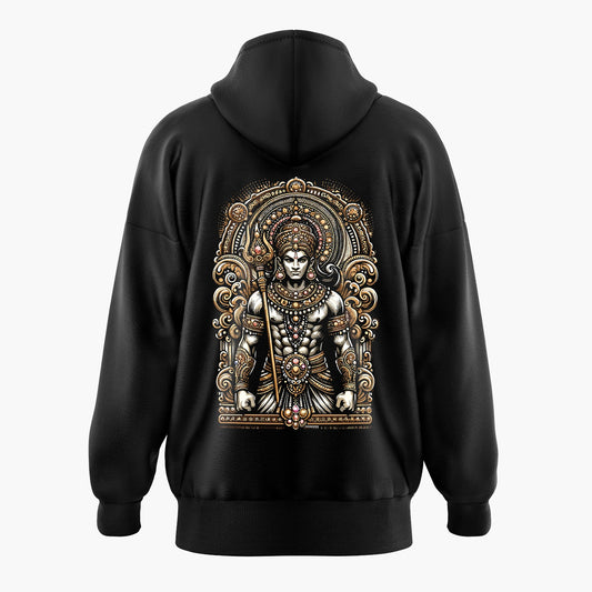 Golden Lord Rama Oversized Hoodie