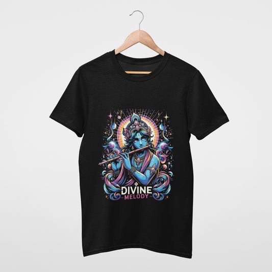 Lord Krishna's Divine Melody T-shirt