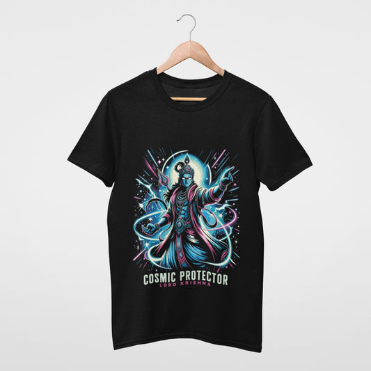 Cosmic Protector Lord Krishna T-shirt