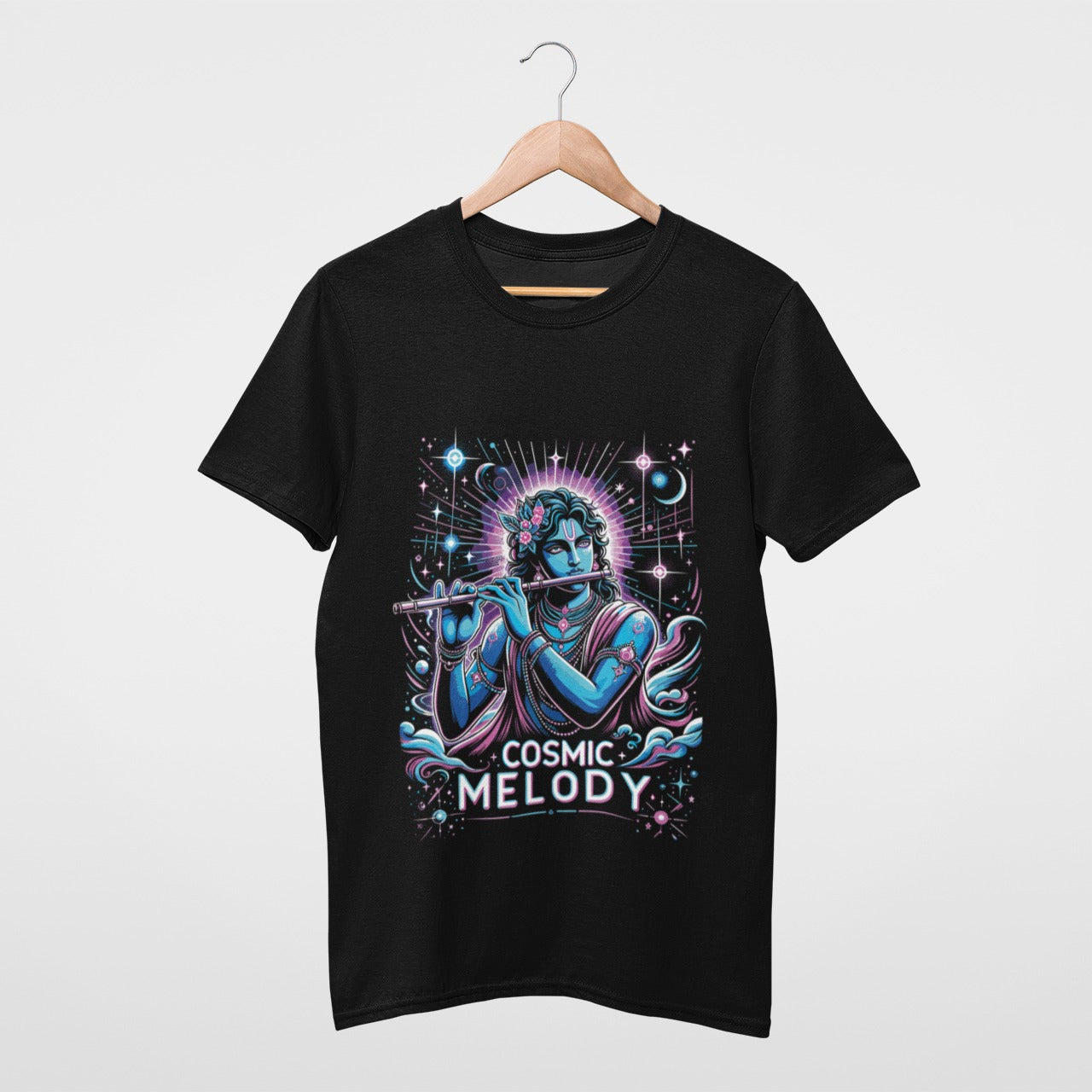 Cosmic Melody by Lord Krishna T-shirt