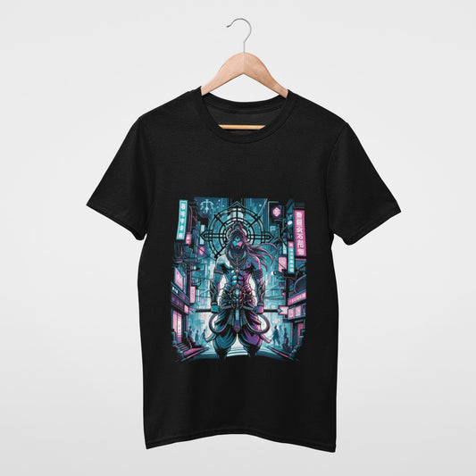 Cyberpunk Hindu Warrior T-shirt