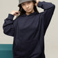 Navy Blue Oversized Hoodie || Essentials