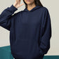 Navy Blue Oversized Hoodie || Essentials