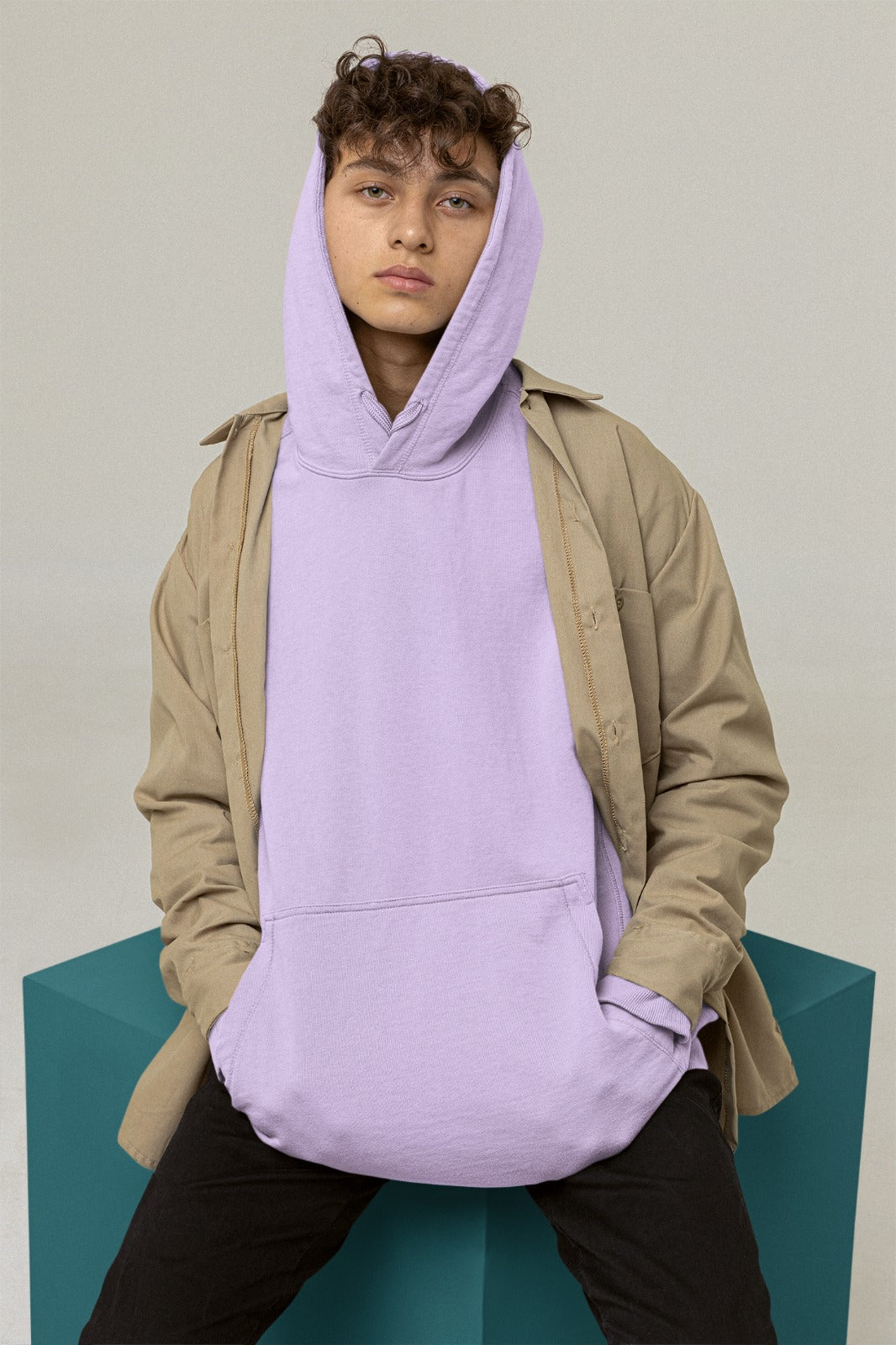 Lavender Oversized Hoodie || Essentials