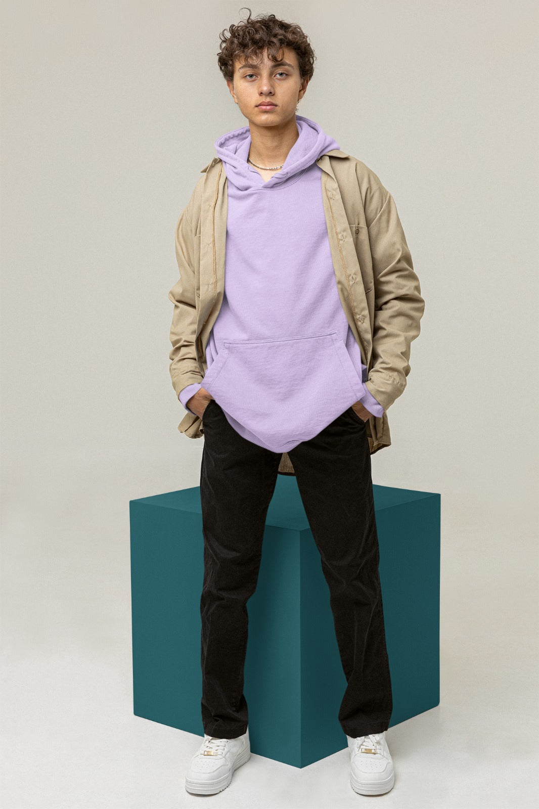 Lavender Oversized Hoodie || Essentials