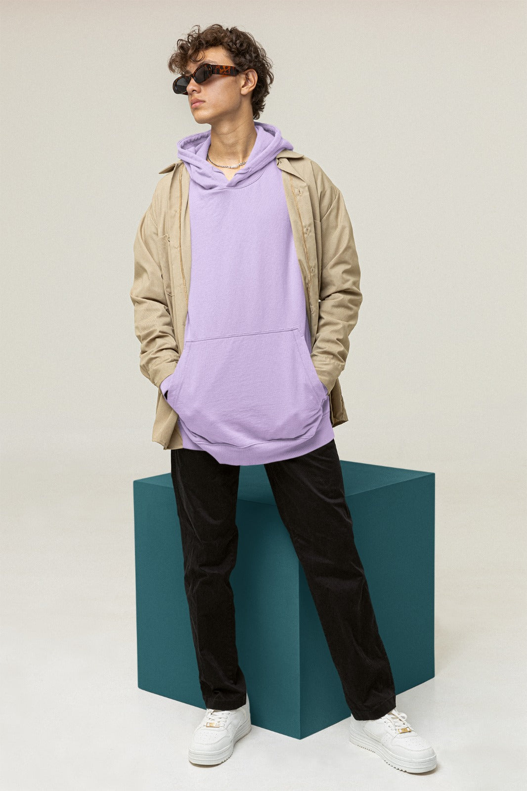 Lavender Oversized Hoodie || Essentials