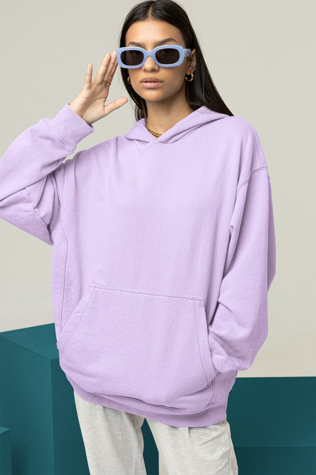 Lavender Oversized Hoodie || Essentials