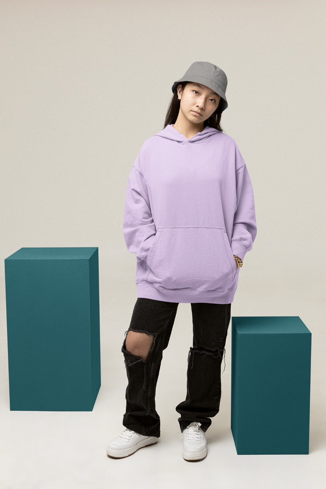 Lavender Oversized Hoodie || Essentials