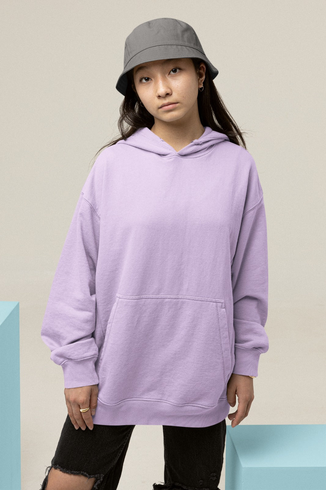 Lavender Oversized Hoodie || Essentials