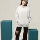 White Oversized Hoodie || Essentials