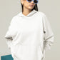 White Oversized Hoodie || Essentials