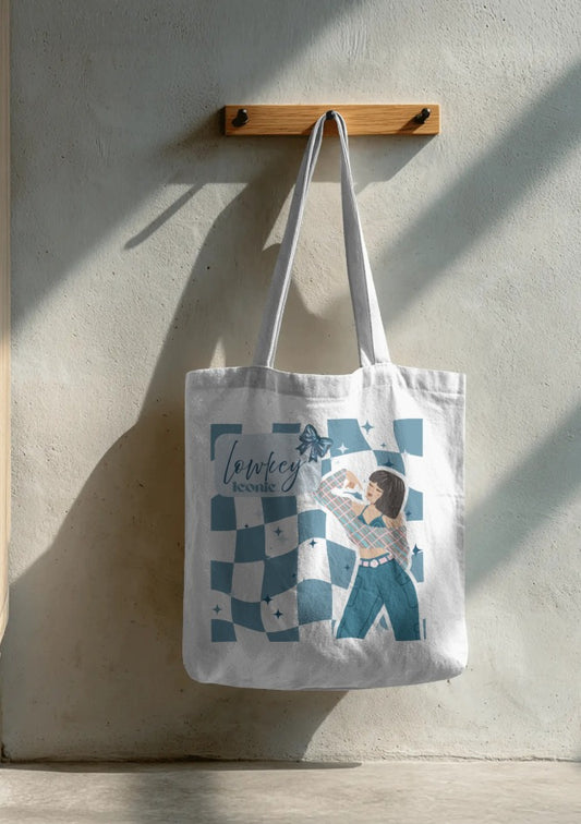 Lowkey Iconic Tote Bag With Zipper by @pa3print