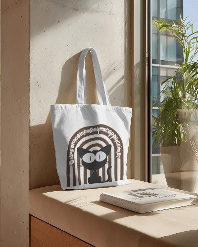 Did someone say Cappuccino Tote Bag With Zipper by @pa3print