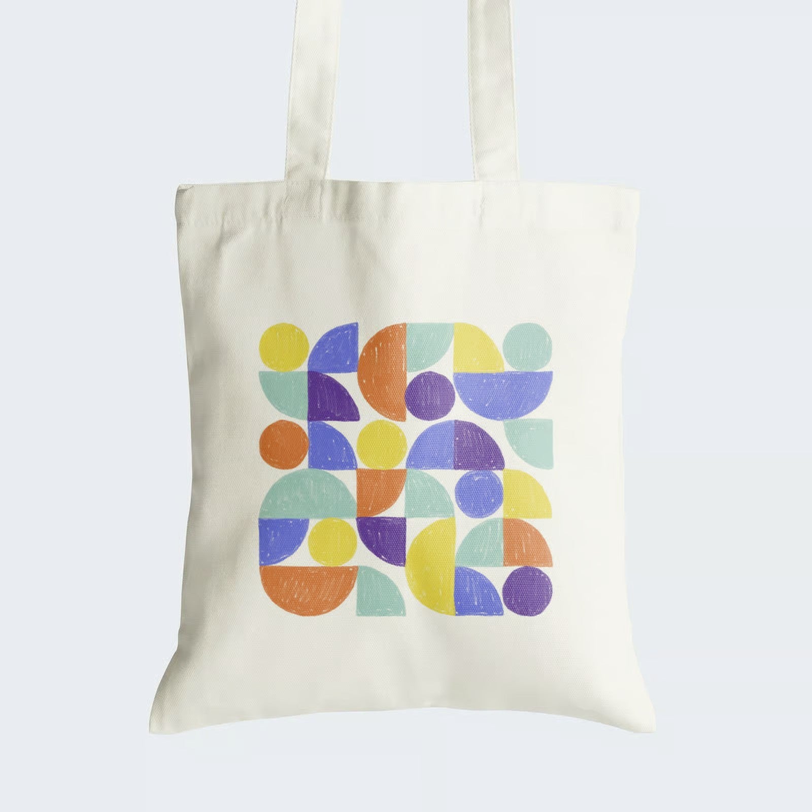 Elevate your style with our "Mosaic Magic" Cotton Canvas Tote Bag, a vibrant work of art. This tote boasts a captivating mosaic design, featuring an array of circular and geometric shapes in striking shades of blue, yellow, green, and orange. Crafted for both durability and style, it includes a secure zipper closure for daily convenience. Carry the allure of mosaic art with our fashionable Cotton Canvas Tote Bag. Order yours today and make a colorful statement!