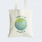 Elevate your style and make a powerful environmental statement with our "There is No Planet B" Cotton Canvas Tote Bag. This tote showcases a compelling graphic of Earth, surrounded by the critical message, "There is No Planet B." Crafted for durability and style, it includes a secure zipper closure for daily convenience. Carry the message of global environmental responsibility with our impactful Cotton Canvas Tote Bag. Order yours today and be a planet advocate in style!
