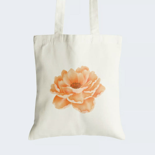 Elevate your style with our Cotton Canvas Tote Bag, adorned with a stunning peach blossom image. Crafted for durability and style, it features a secure zipper closure, making it perfect for everyday use. By choosing this reusable tote, you embrace sustainability while carrying the serene beauty of nature with you. Elevate your accessory game with our Peach Blossom Cotton Canvas Tote Bag - order now for a touch of floral finesse in your daily life!