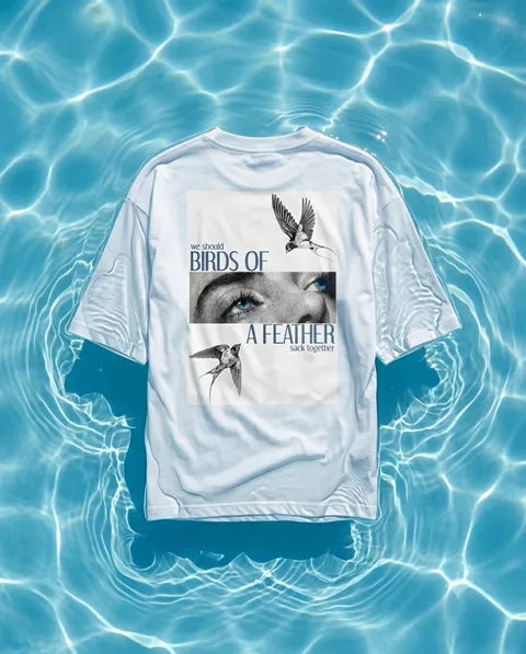 Minimal aesthetic T-shirt Oversized T-shirt (Back print) by @_tamang_vibes_