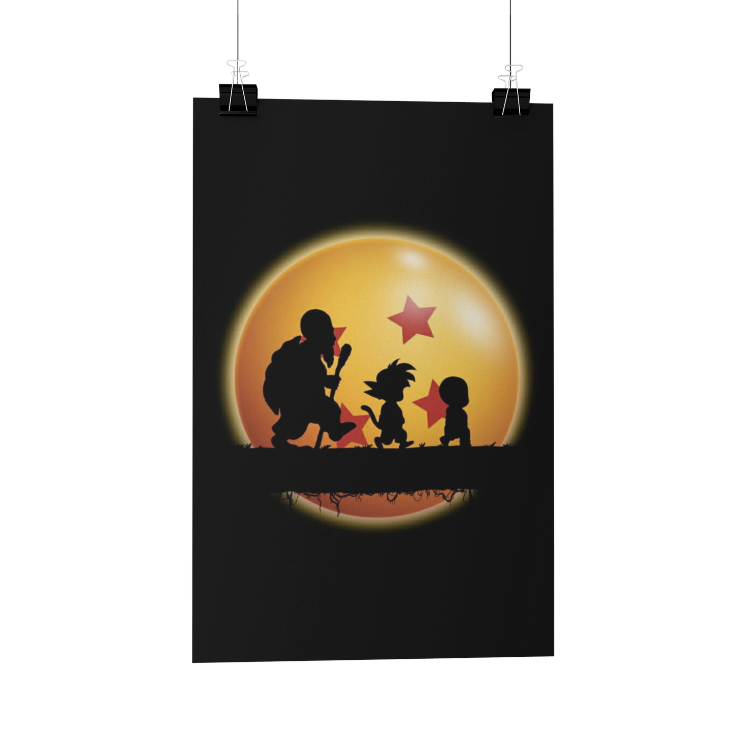 Dragon Ball silhouette Metal Poster