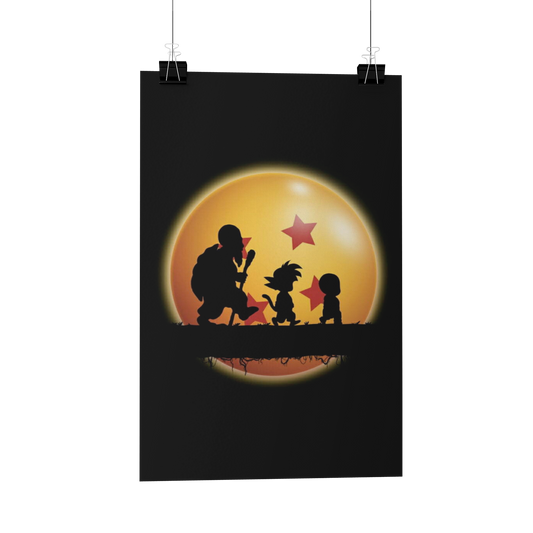 Dragon Ball silhouette Poster