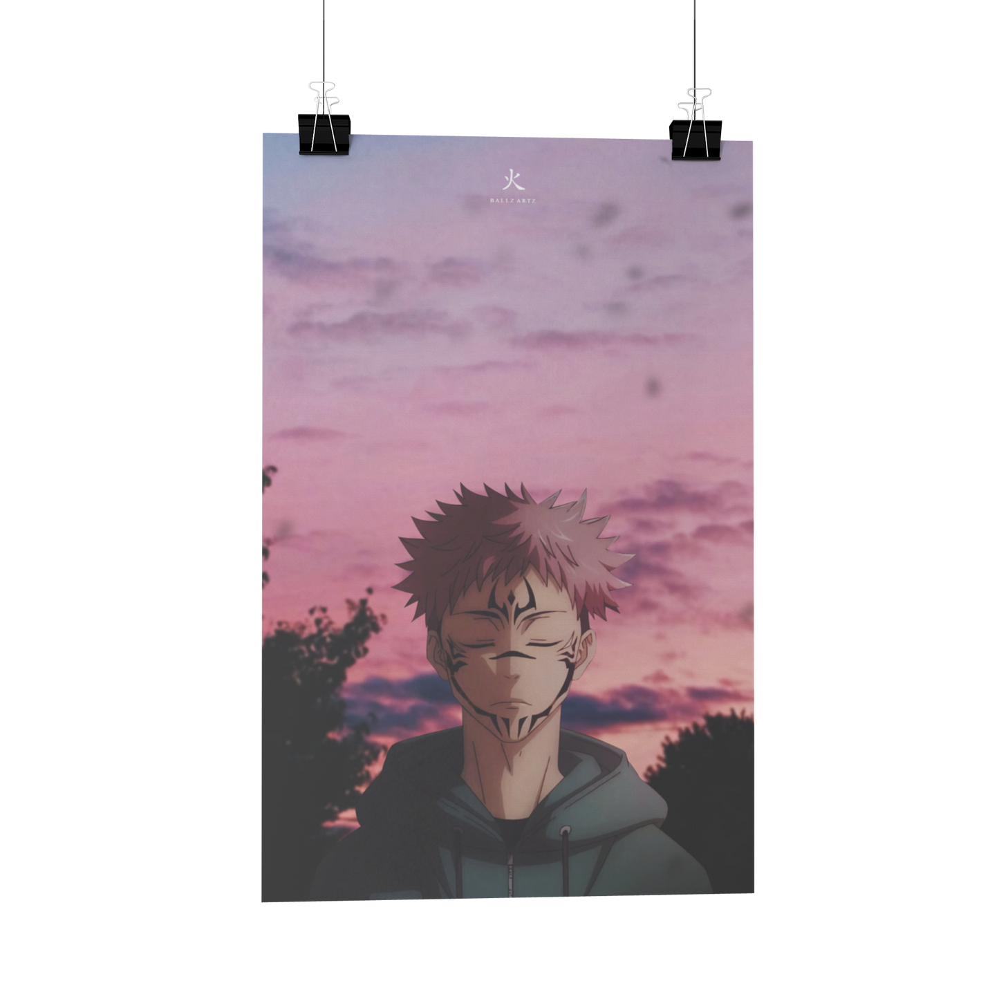 Itadori Yuji - Sukuna - Jujutsu Kaisen Metal Poster