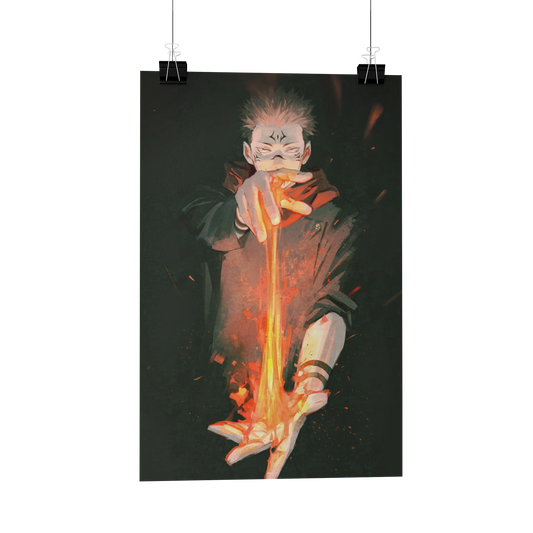 Sukuna jujutsu kaisen Metal Poster