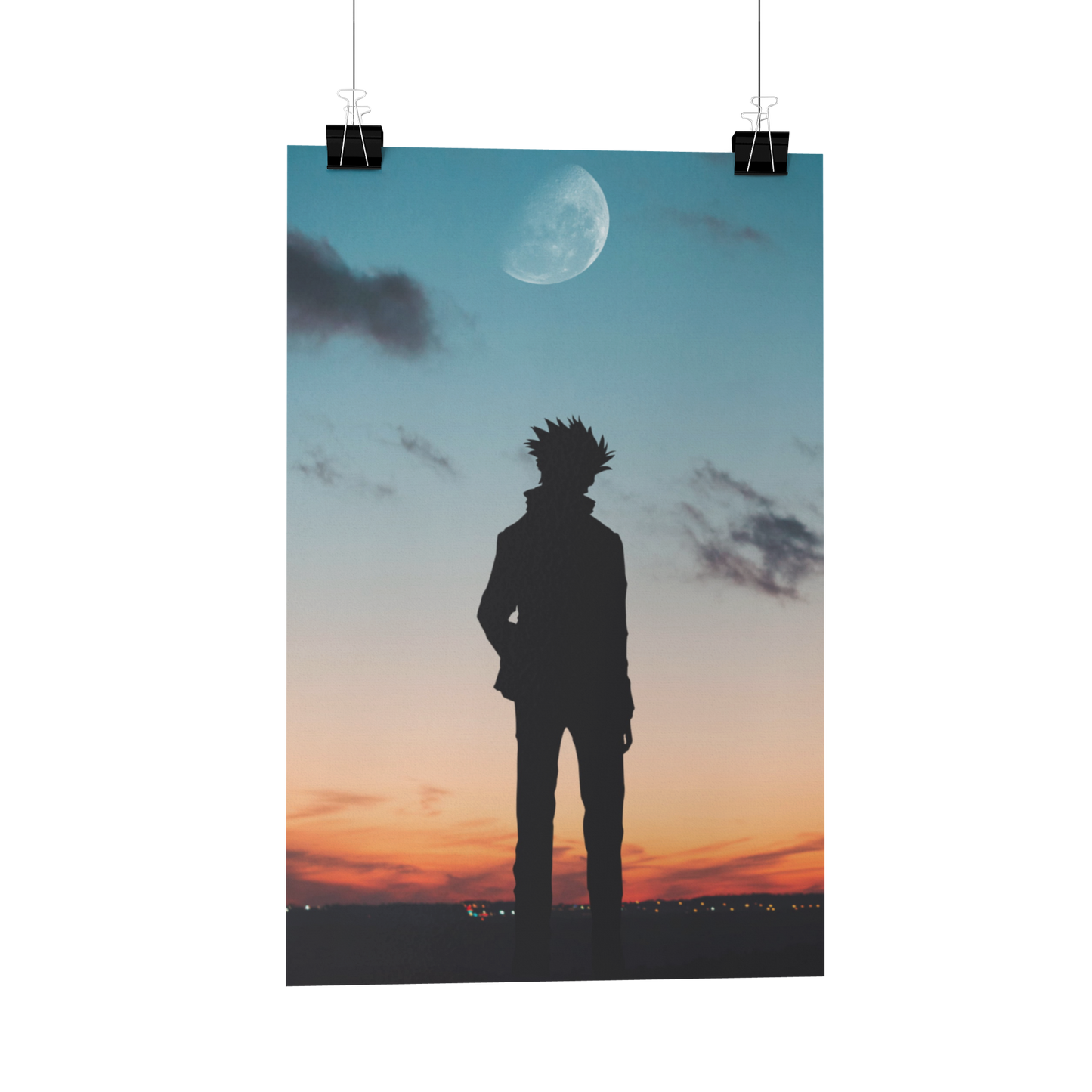 Gojo Silhouette Jujutsu kaisen Metal Poster