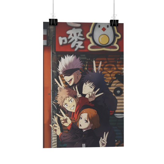 Jujutsu Kaisen Team Metal Poster