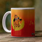everything is fine coffee cup mug ceramic orange fire mix