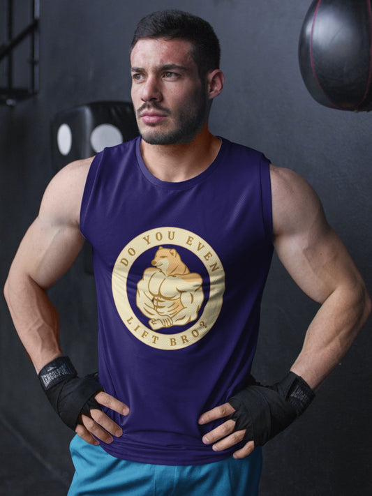 Do you even lift bro vest lifting lift weights gym Jim gym hunk train training gym vest Jim gim hunk train training buff doge shiba inu shiba-inu meme merchandise workout work-out work out