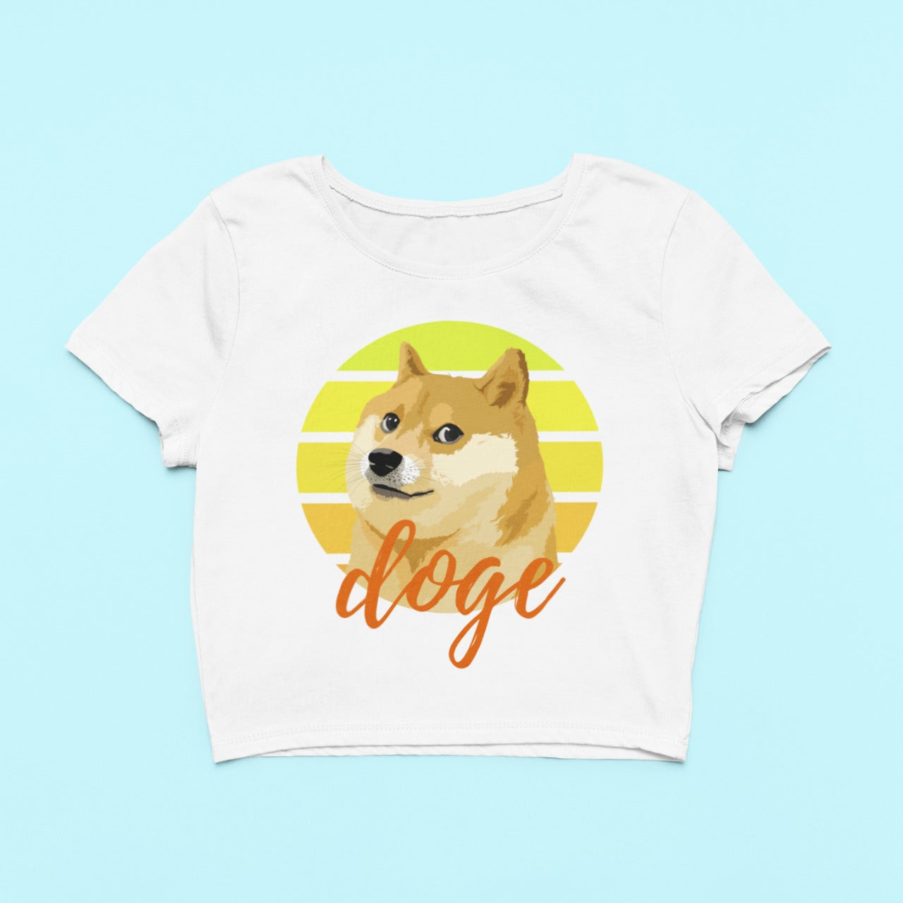 Cute Doge Crop Top