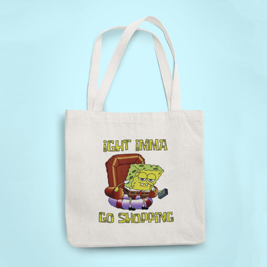 Head Out Shopping with Spongebob Tote Bag