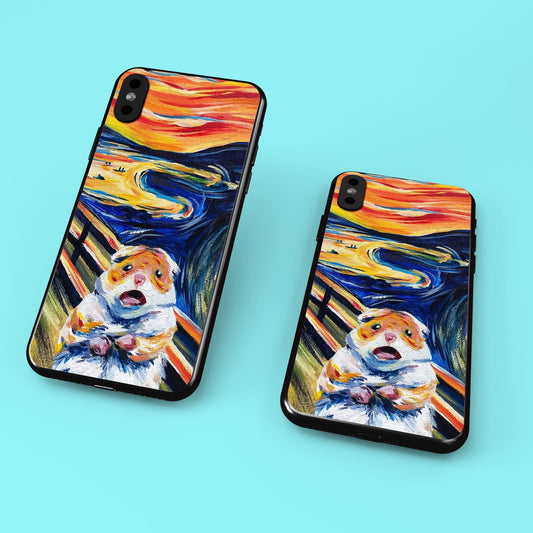 Iphone Edward Munch Hamster Glass Phone Case