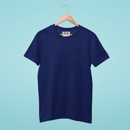 Elevate your wardrobe with our navy blue (indigo) simple and basic round neck t-shirt. Made from premium materials, this high-quality t-shirt is soft, comfortable, and durable, making it perfect for everyday wear. Versatile and stylish, this t-shirt pairs well with jeans, shorts, or skirts, making it a must-have addition to your wardrobe. So, if you're looking for a classic and timeless t-shirt, get our navy blue (indigo) basic round neck t-shirt today!