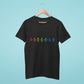 Make a statement with our black t-shirt featuring "Q U E E R A F" in rainbow colors. This tee is perfect for expressing your queer identity in a stylish and confident way. Made from high-quality materials, it's comfortable and durable, making it perfect for LGBTQ+ events and rallies. Order now and show your pride with the bold and vibrant design that's sure to turn heads and inspire others. Let the world know that you are proud to be who you are with this powerful and uplifting t-shirt!