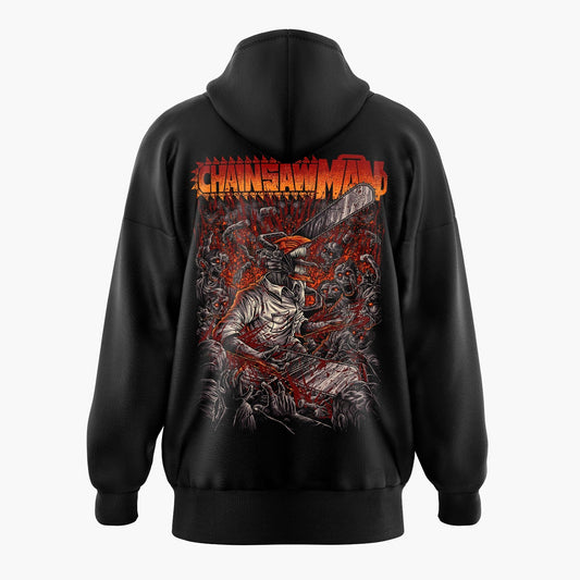 Chainsawman on rampage Oversized Hoodie