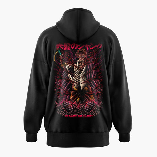 Red Haired Shanks Conquerors Haki One Piece Oversized Hoodie
