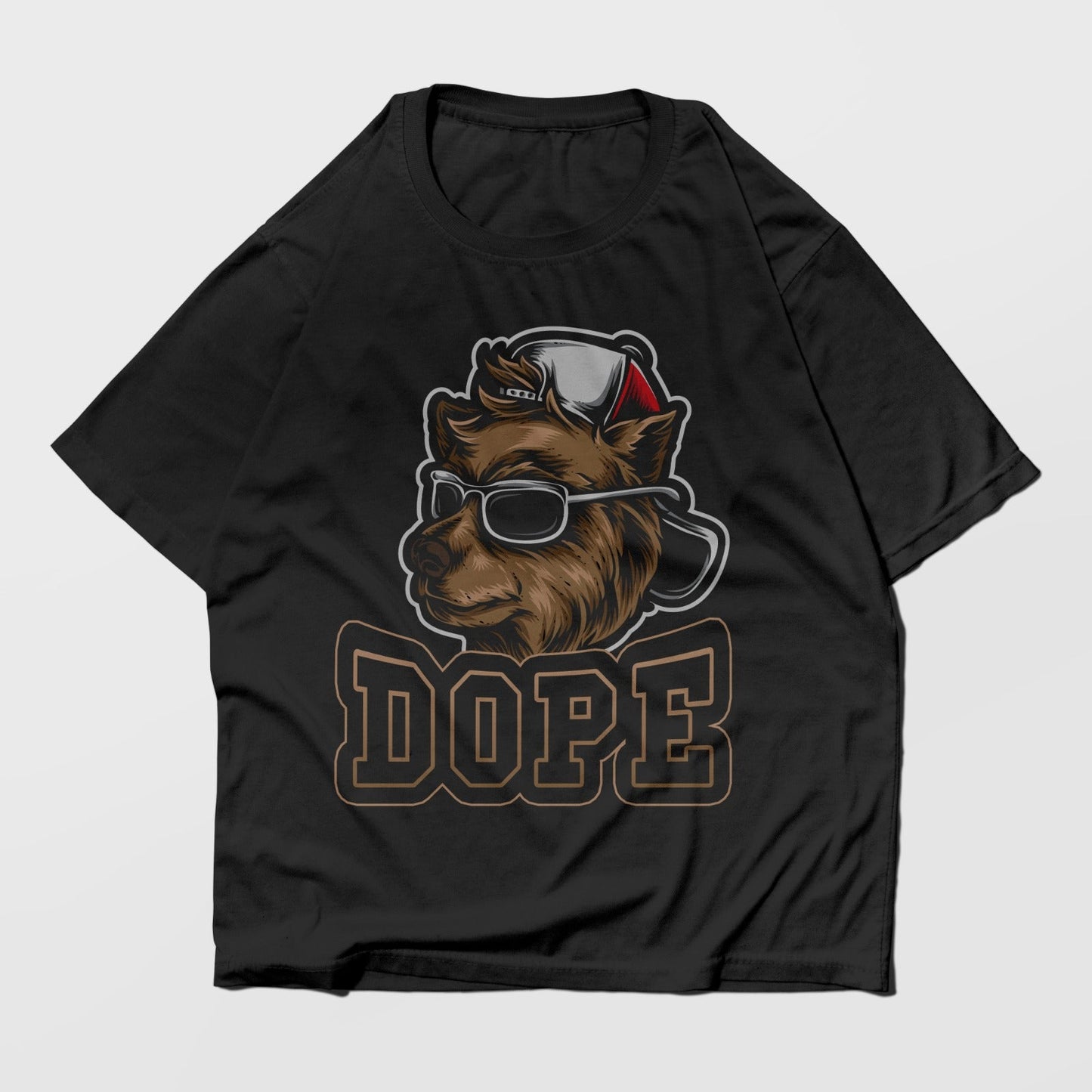 Dope Dawg Graffiti Oversized Tee